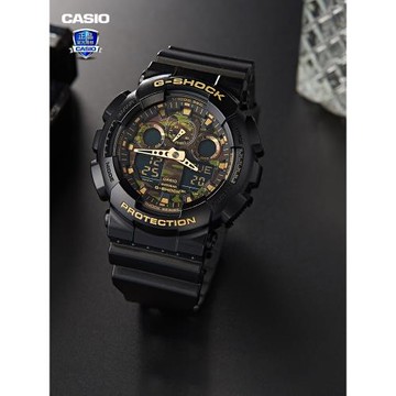 拆彈專家 戰狼2同款casio卡西歐手表男運動防水石英男表GA-100CF