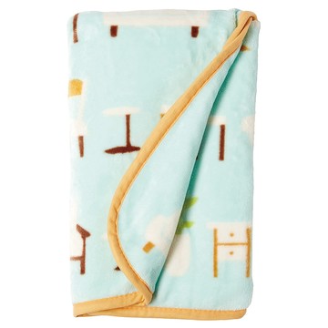 日本丸真 Porukka 葡萄牙設計北歐插畫薄毛毯 客廳_廠商直送