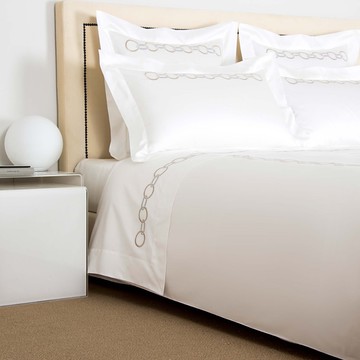 Frette Links Embroidery Sheet Set, King
