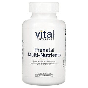 Vital Nutrients, 產前多營養素，180 粒素食膠囊