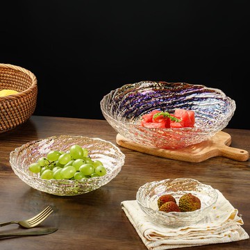 FOREVER 日式炫彩玻璃碗3件組