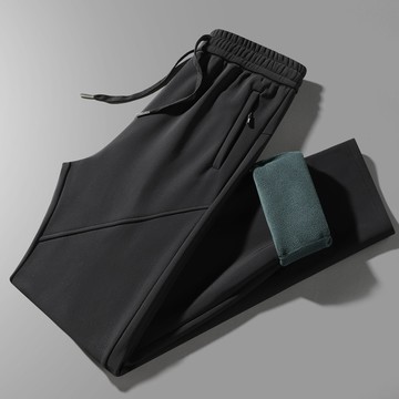 【HOT 本舖】男装冬季衝鋒褲男士加絨加厚休閒長褲防風防水防寒保暖運動褲男鬆緊腰