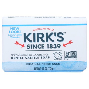 Castile Bar Soap 4 oz by Kirks Natural Products