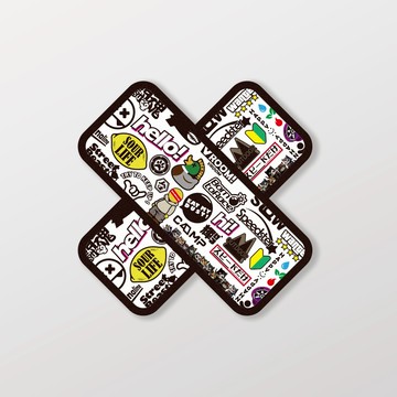 OK蹦/白/車貼、軟磁 SunBrother孫氏兄弟 3M 反光貼紙 防水貼紙 車貼貼紙 軟性磁貼