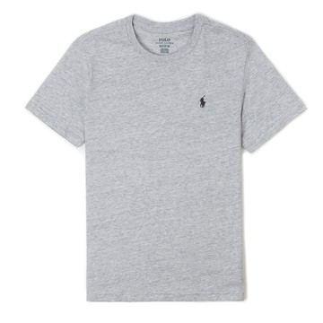 Polo Ralph Lauren RL 熱銷圓領小馬素面短袖T恤(青年款)-灰色