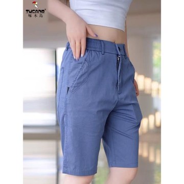 啄木鳥夏季薄款男士休閑短褲涼感冰絲新款潮流百搭透氣舒適五分褲