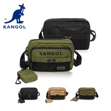 🔜 快速出貨 KANGOL 英國 袋鼠 工裝側背包 附零錢包 【61551703】包包