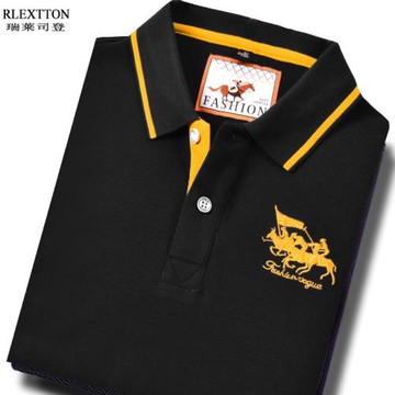 珠地棉網眼透氣短袖T恤男POLO衫 翻領保羅男裝大碼半袖上衣服夏季