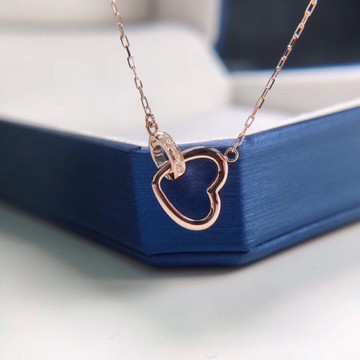 璽朵珠寶 [ 18K金 心心相映 鑽石 鎖骨鍊 ]  微鑲工藝 精品設計 鑽石權威 婚戒顧問 婚戒第一品牌 鑽戒 GIA