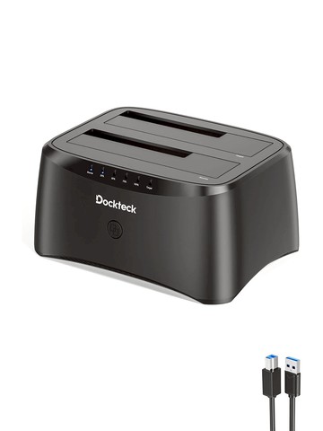 Dockteck USB3.0 SATA3 3.5+2.5吋外接硬碟座 一鍵離線對拷 脫機對拷 (DH0001)