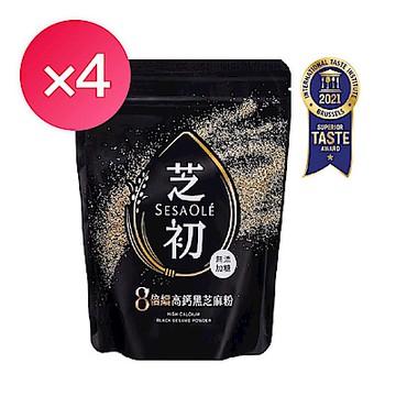 芝初 8倍細高鈣黑芝麻粉(200g)x4袋