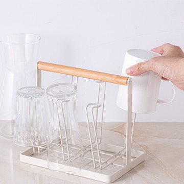 【UDiLiFE】 生活大師 樂司 小鐵小鐵杯架 瀝水架 收納瀝水架 玄關鑰匙 首飾掛架 玄關小物 收納置物架