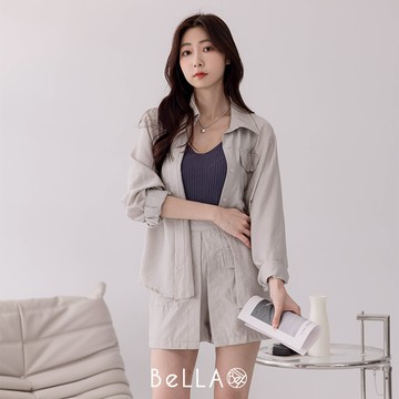 【三件$1500】BeLLA 舒適兩件式套裝 質感灰