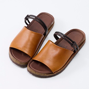 Kuru Mira木質調日系深口涼鞋-楓糖黃【現貨+預購】