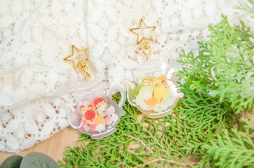 | 一狐好茶|霧透壓克力吊飾