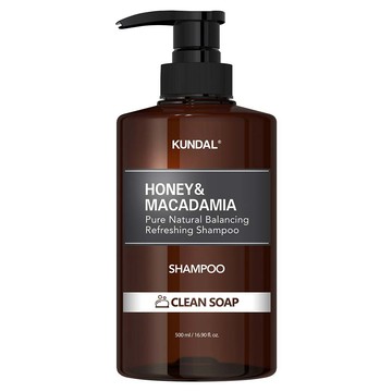 KUNDAL 蜂蜜澳洲堅果香氛洗髮乳500ml 〈不含矽靈〉(潔淨皂香)