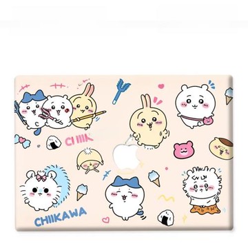 適用新Macbook保護殼m3輕軟m1蘋果筆記本電腦套24款air薄磨砂m2pro13/14/15防摔2338貓2442吉伊卡哇chiikawa