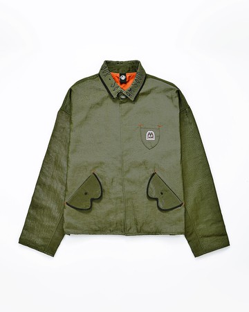 AM寬版尼龍短夾克