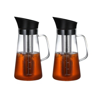 FOREVER 【日本】耐熱玻璃冷泡茶/冷萃咖啡壺1500ml(買一送一)