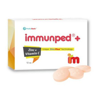 Immunped_鋅C錠 (口嚼錠12錠(無QR code 公司貨) ｜全館滿$199免運