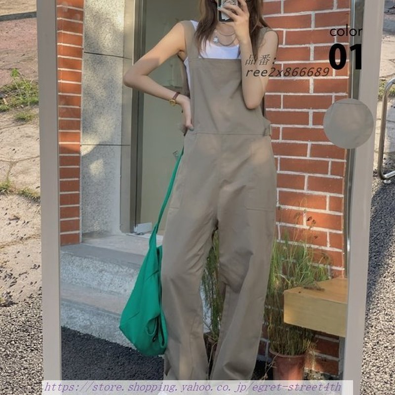 オーバーオール レディース パンツ シンプル 春 夏 つなぎ フサロペット オーバーオール 秋 パンツ カーキ オールインワン 通販 Lineポイント最大0 5 Get Lineショッピング