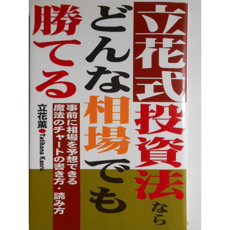 立花式投資法ならどんな相場でも勝てる?事前に相場を予想できる魔法のチャートの書き方・読み方