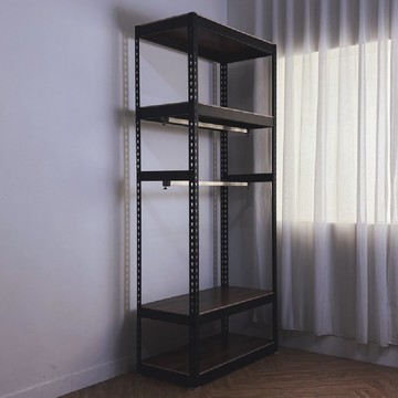 空間特工 雙桿角鋼衣架 90x45x210cm 開放式衣櫥衣櫃