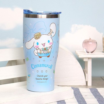 【Sanrio 三麗鷗】不鏽鋼真空酷樂杯900ml-愛心系列-大耳狗