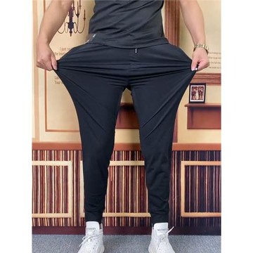 9938夏季男士戶外冰絲彈力修身透氣運動褲速干帥氣休閑褲時尚百搭