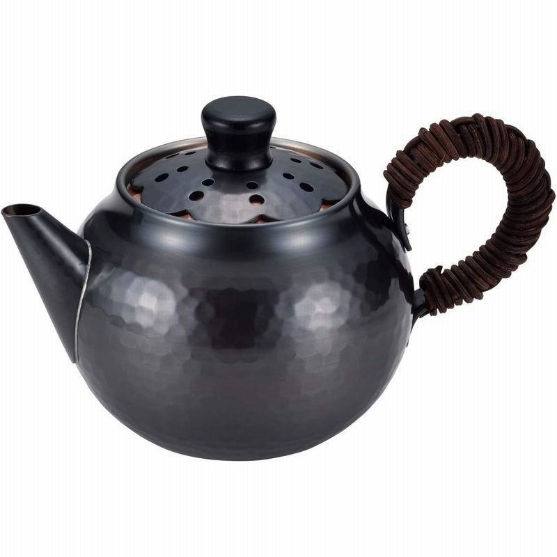新光金属(Sinkoukinzoku) ティーポット 素銅/金被 1300ml 王輝