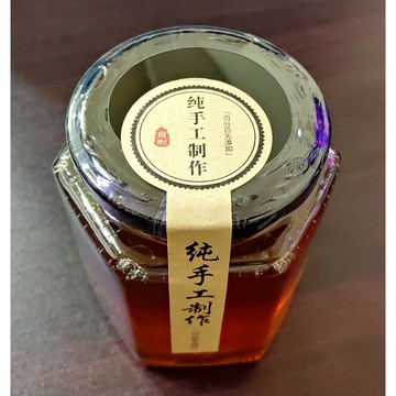 530克龍眼蜜-純蜂蜜  純龍眼蜜小瓶裝試吃 霧峰農場自產自銷-玻璃罐裝 保麗龍防摔包裝