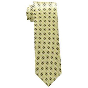 【Tommy Hilfiger】2017男時尚Core Micro黃色系格紋真絲領帶(預購)