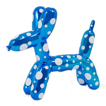 MADE BY HUMANS 波點氣球狗造型存錢筒  藍色白點  1個