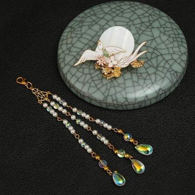 手作り古風アクセサリー漢服かんざしヘアアクセサリー飛鳥淡水