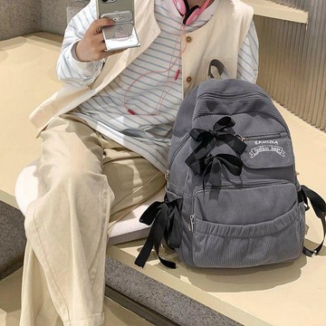 熱賣🥇日系ins可愛書包初中新款大學生雙肩包蝴蝶結高顏值揹包後背包 書包 雙肩包 書包大容量 背包 學生書包