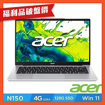 Acer 宏碁 Aspire Lite AL14-34P-C4V5 14吋文書筆電(N150/4GB/128GB/Win11)