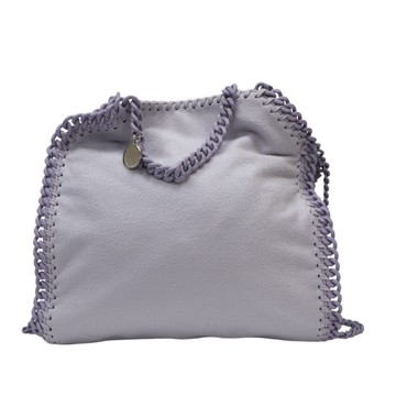 【二手名牌BRAND OFF】Stella McCartney Falabella Mini 托特包 淺紫色布料款