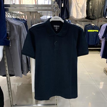 Baleno/班尼路春夏男裝純色polo衫翻領舒適短袖t恤商務休閑保羅衫