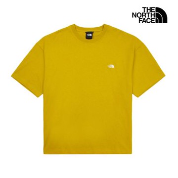 【The North Face 官方旗艦】 北面UE男款黃色純棉短袖T恤｜885R6IA
