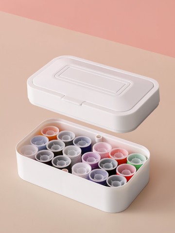 日本磁吸高檔針線盒便攜小型學生手縫針線包家用手工縫紉工具套裝【MJ11818】