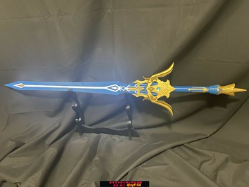 {保固一年 可打統編}【里歐】原神 蒼古自由之誓 楓原萬葉cos道具 cosplay發光單手劍