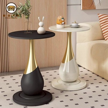 免運 【附發票】茶幾 邊桌 沙發桌 圓形茶几 客廳茶幾 茶桌 簡約沙發創意邊幾小圓桌輕奢客廳現代極簡圓形北歐茶幾網紅床頭柜特惠/店長推薦新品 工廠直銷 折扣 j533