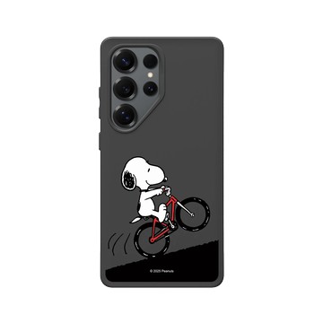 Galaxy S25 Ultra SolidSuit 黑 - 史努比 Snoopy - 騎腳踏車