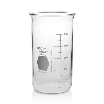 《KIMBLE》高型燒杯無具嘴 Beaker, Tall Form, without Spout