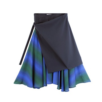 C JEAN 漸層高腰印花裙