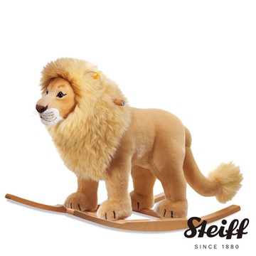 STEIFF德國金耳釦泰迪熊 Leo Riding Lion 遙遙馬 獅子 騎乘動物_黃標