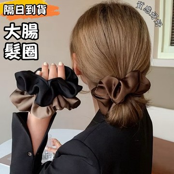 【隔日到貨】法式 氣質 浪漫 高級感絲滑 大腸髮圈 溫柔 光澤感 高質感 大腸圈 丸子頭 髮繩 百搭 髮飾 髮圈