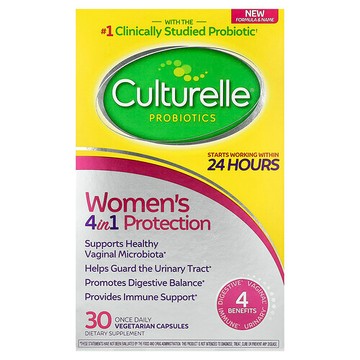 Culturelle, 益生菌，女士健康平衡，每日 30 粒素食膠囊