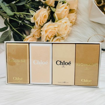潼漾小舖 chloe 四入小香禮盒 (芳心之旅5ml*2 /白玫瑰5ml*1 /同名5ml*1)