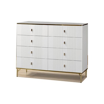 川綾白色岩板八斗櫃